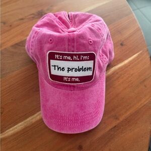 Pink Taylor Swift Anti Hero “It’s me, hi I’m the problem it’s me” hat!